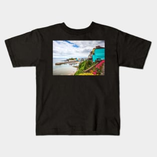 Tenby Harbour And Lifeboat Stations, Pembrokeshire, Wales Kids T-Shirt